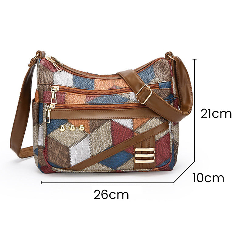 🔥2025 Heißer Verkau👜Vintage Tas Met Geometrisch Patroon En Verstelbare Band