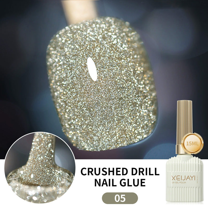 Glitzernagellack mit hoher Dichte