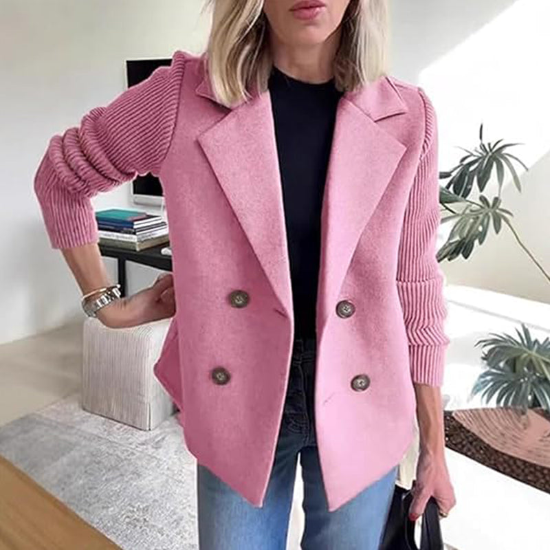 🍂Patchworkjacke Aus Wolle🧥
