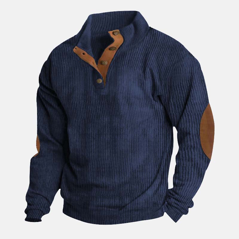 👔Herrenpullover In Cord Mit Stehkragen✈️2 kaufen und Versandkostenfrei