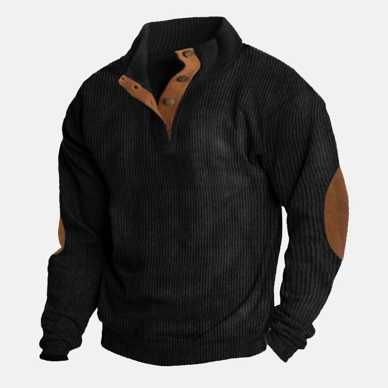 👔Herrenpullover In Cord Mit Stehkragen✈️2 kaufen und Versandkostenfrei