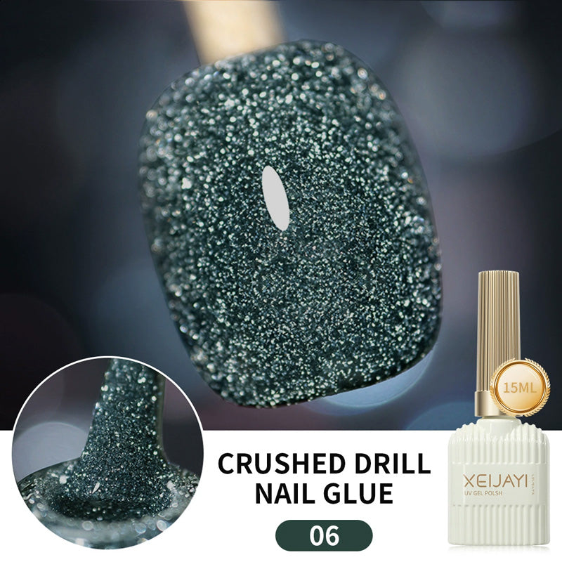 Glitzernagellack mit hoher Dichte
