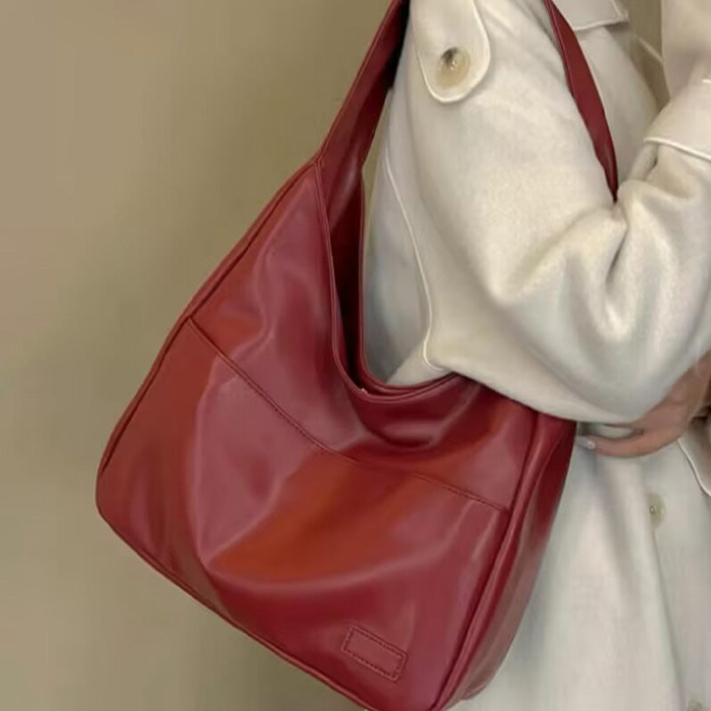 Herbst- und Winter-Tragetasche aus weichem Leder 💼