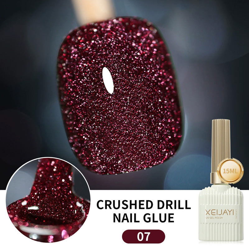Glitzernagellack mit hoher Dichte