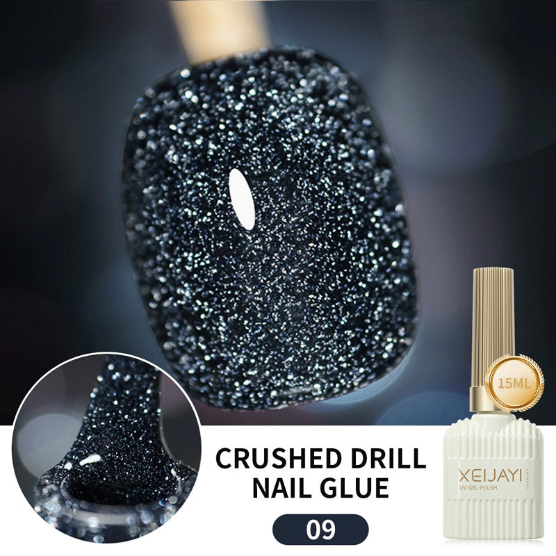 Glitzernagellack mit hoher Dichte