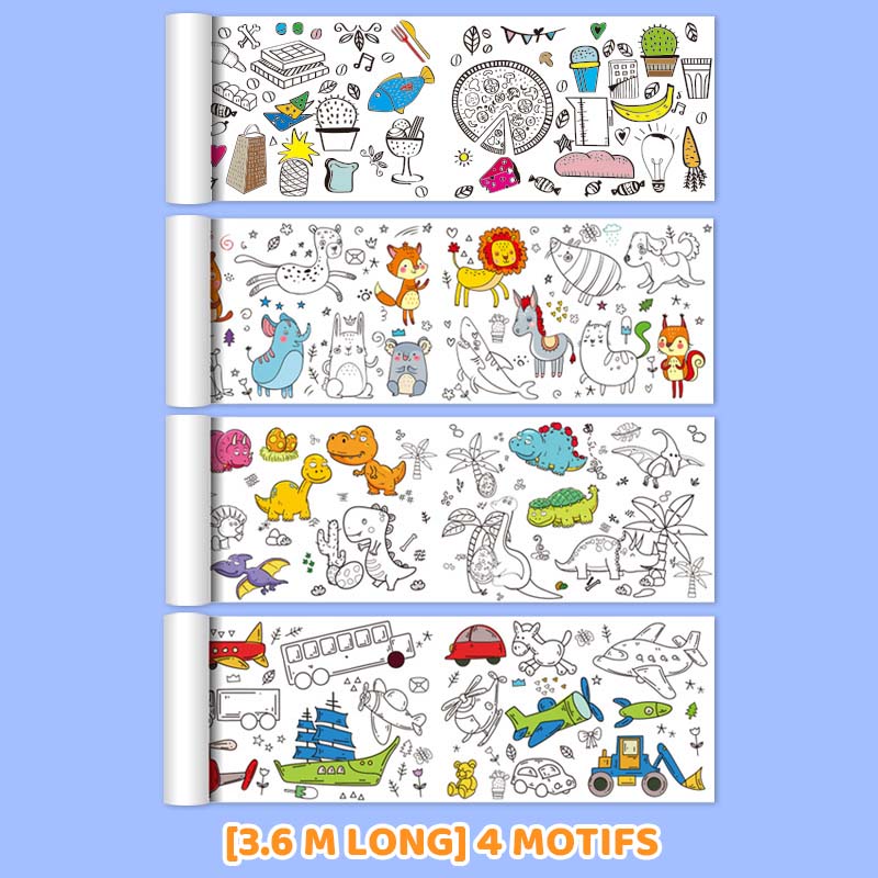 🌈Wandmontierte Graffiti-Rolle für Kinder🎨
