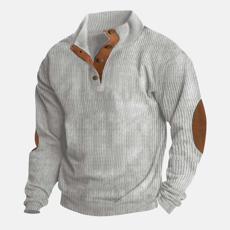 👔Herrenpullover In Cord Mit Stehkragen✈️2 kaufen und Versandkostenfrei
