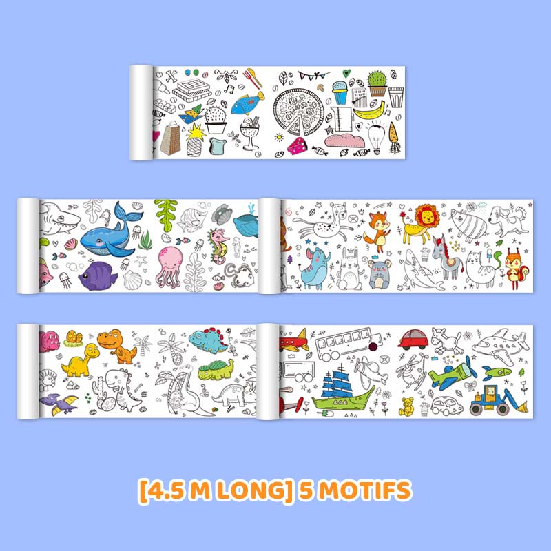 🌈Wandmontierte Graffiti-Rolle für Kinder🎨