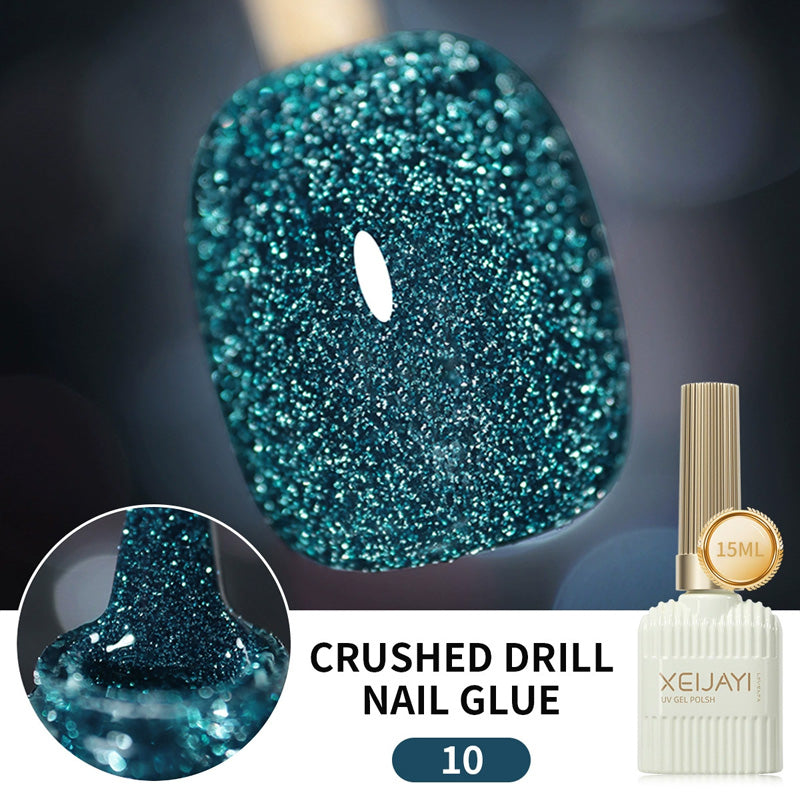 Glitzernagellack mit hoher Dichte