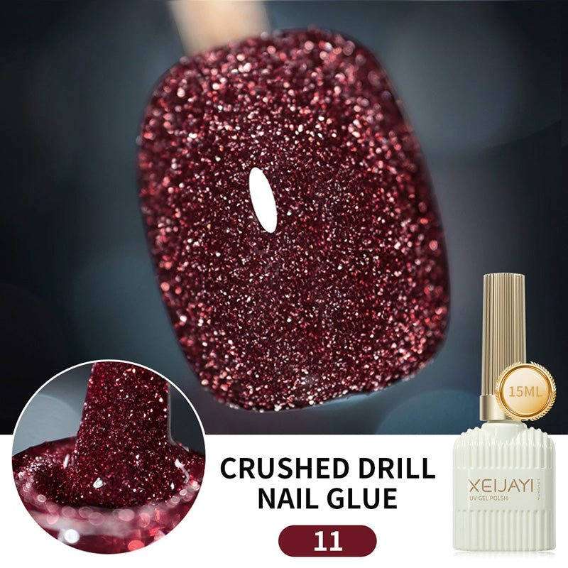 Glitzernagellack mit hoher Dichte