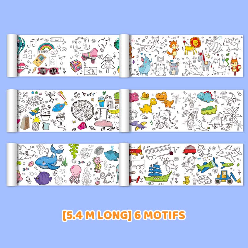 🌈Wandmontierte Graffiti-Rolle für Kinder🎨