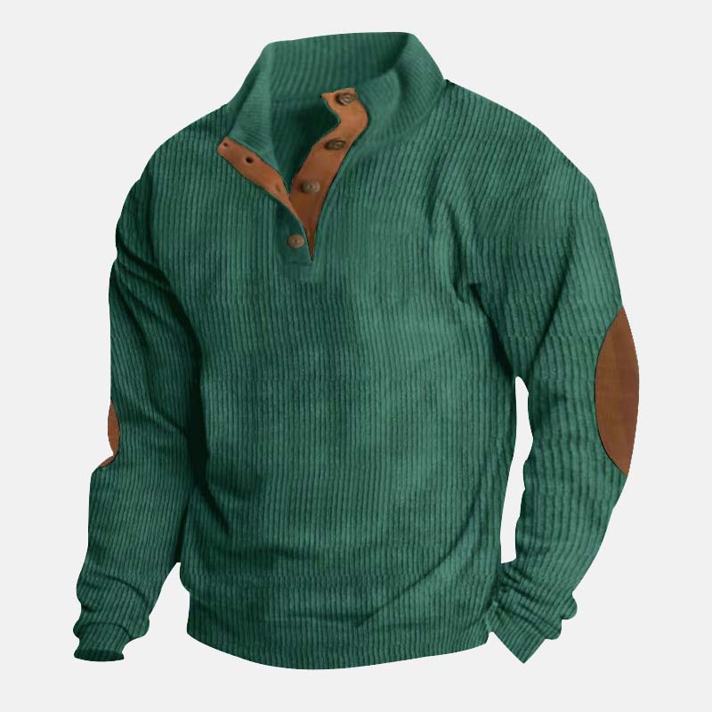 👔Herrenpullover In Cord Mit Stehkragen✈️2 kaufen und Versandkostenfrei