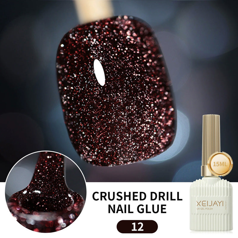 Glitzernagellack mit hoher Dichte