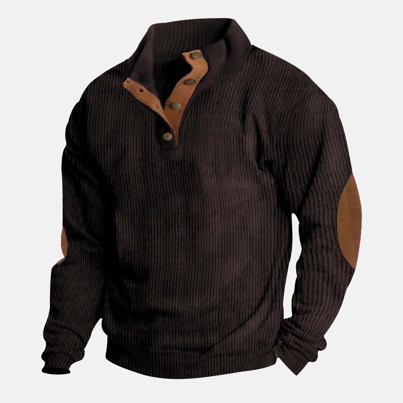 👔Herrenpullover In Cord Mit Stehkragen✈️2 kaufen und Versandkostenfrei