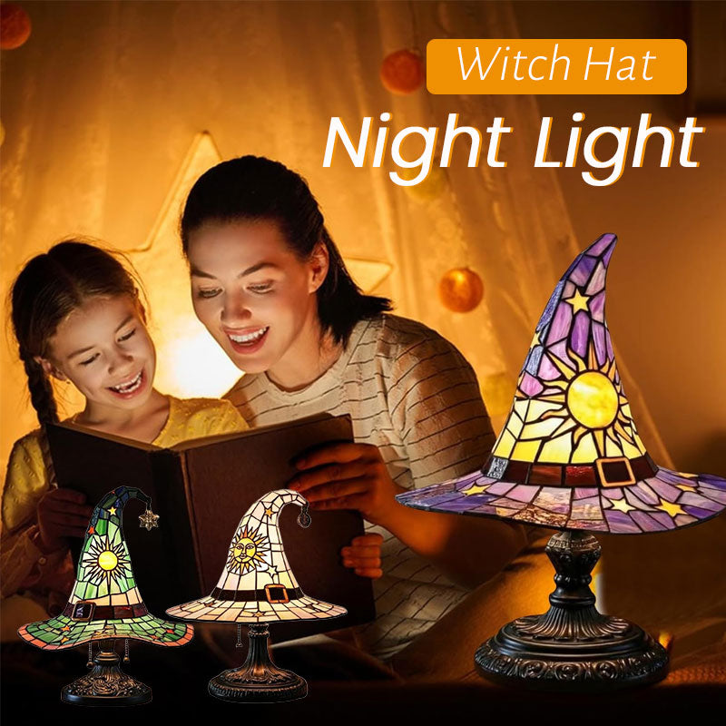 🎃Erleuchte deine fantasievolle Nach🧙♀️Nachtlicht mit Hexenhut