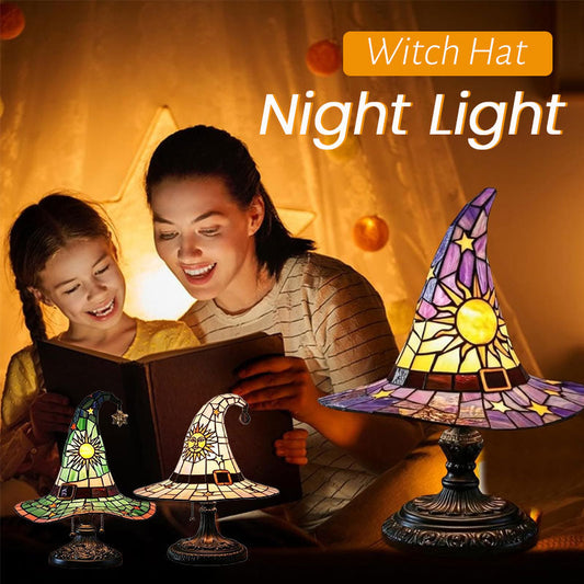 🎃Erleuchte deine fantasievolle Nach🧙♀️Nachtlicht mit Hexenhut