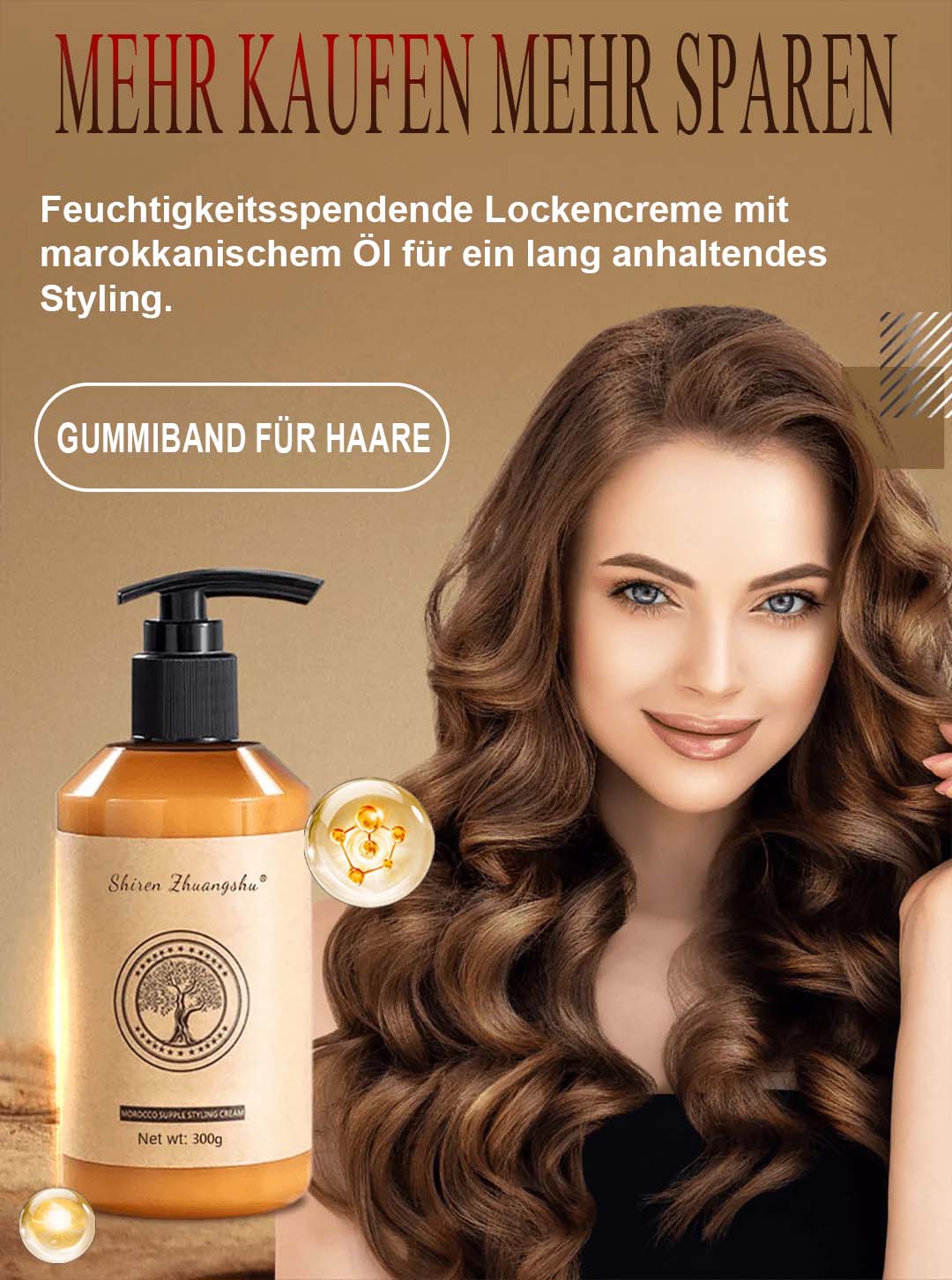 🔥2025 heißer Verkauf🔥Lang anhaltendes Styling-Volumen feuchtigkeitsspendende, elastizitätsfördernde Creme für lockiges Haar