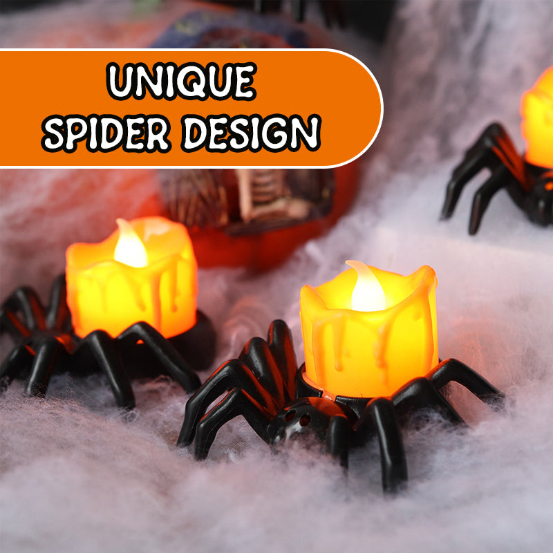 🎃Halloween-Dekoration Spinnenlichte🕷️