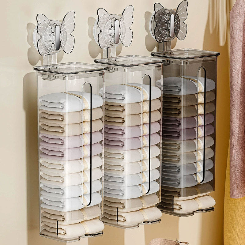 🦋 Schmetterlings-Saugbecher Unterwäsche Aufbewahrungsbox – Verleihe deinem Kleiderschrank ein neues Leben! 🌸