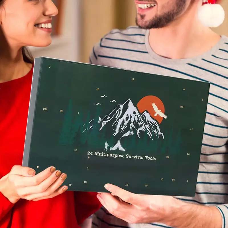🎄2025 Überlebens-Kit-Adventskalender Outdoor Enthusiast Weihnachts Blind Box