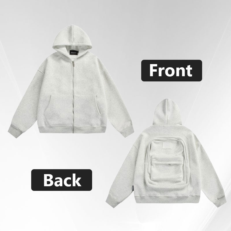 🧥 Schlichter Kapuzen-Cardigan | Perfekte Kombination aus Lässigkeit & Kreativität 🎒