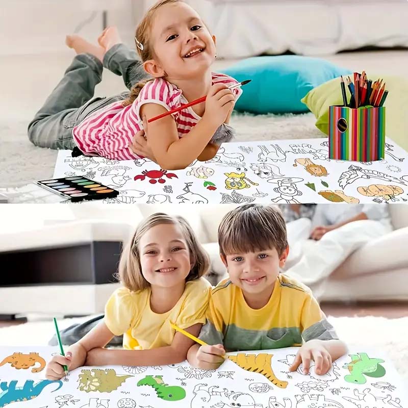 🌈Wandmontierte Graffiti-Rolle für Kinder🎨
