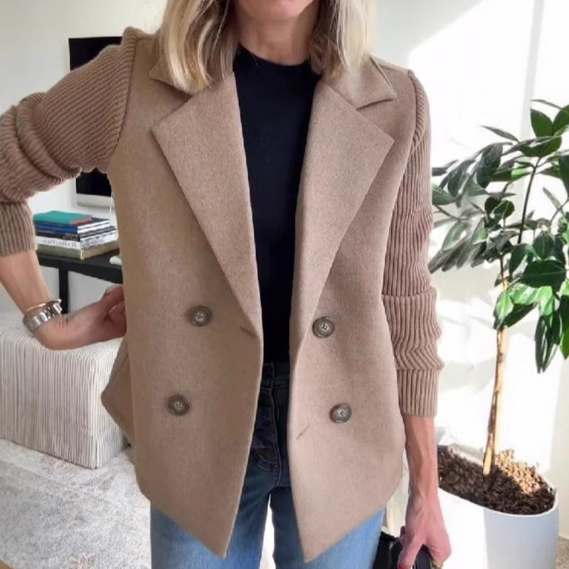 🍂Patchworkjacke Aus Wolle🧥
