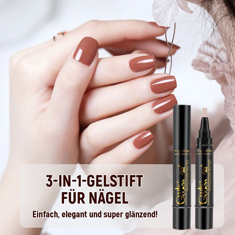 💅Ein-Schritt-Kleber Drei-in-Eins-Nagellack-Gelstift