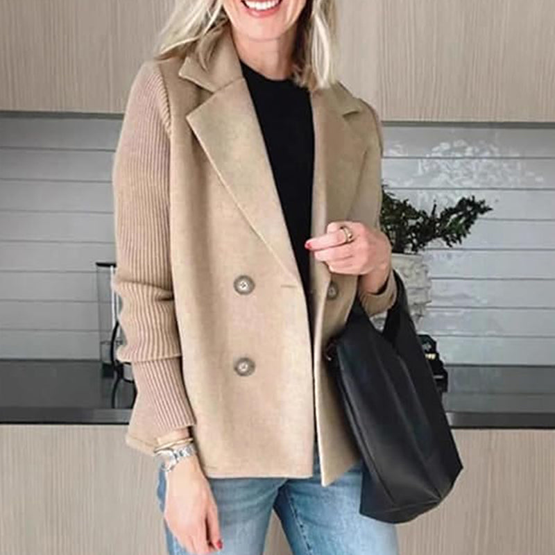 🍂Patchworkjacke Aus Wolle🧥