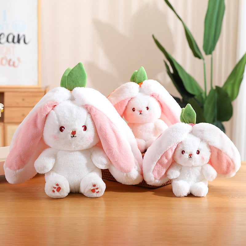 🍓 Heißer Verkauf 50% OFF🍓 Ostertag Erdbeerhase verwandelt sich in ein kleines Kaninchen🎀 Fruchtpuppe Plüschtier🐰