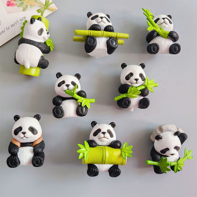 Kühlschrankmagnet mit 3D-Simulations-Panda