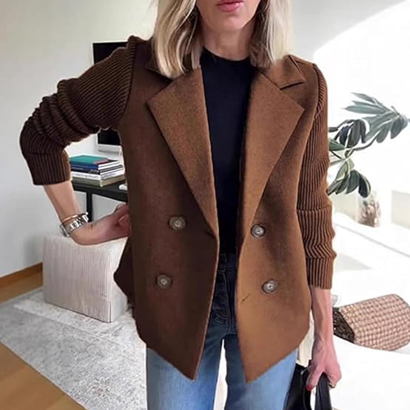 🍂Patchworkjacke Aus Wolle🧥