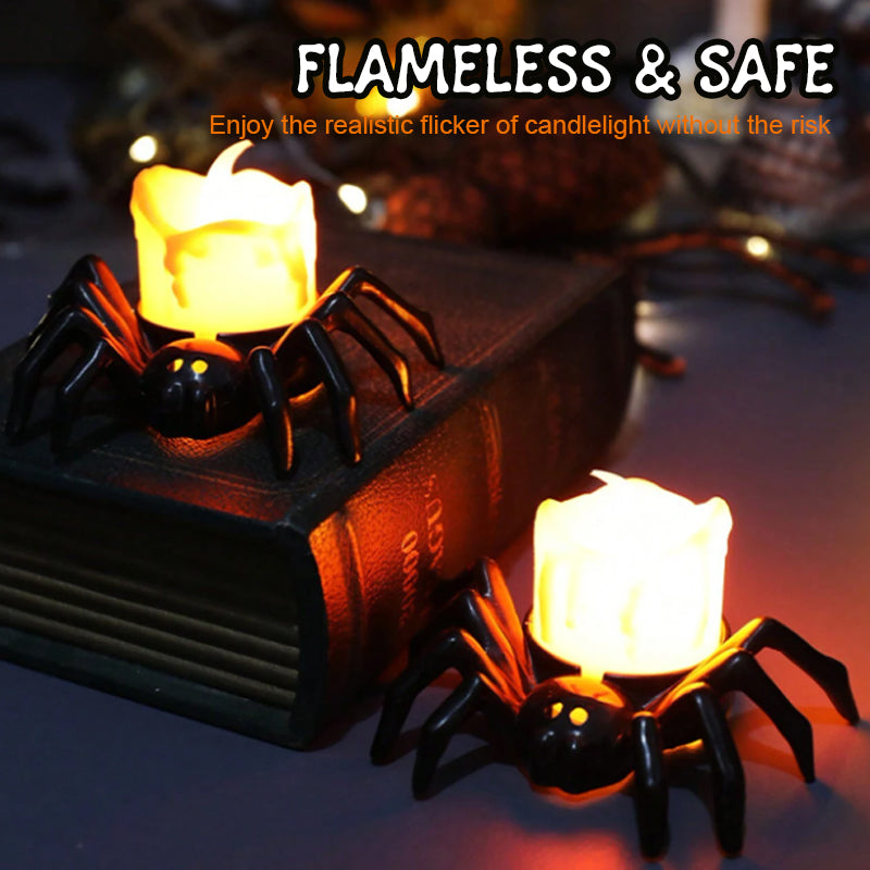 🎃Halloween-Dekoration Spinnenlichte🕷️