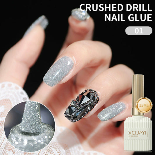 Glitzernagellack mit hoher Dichte