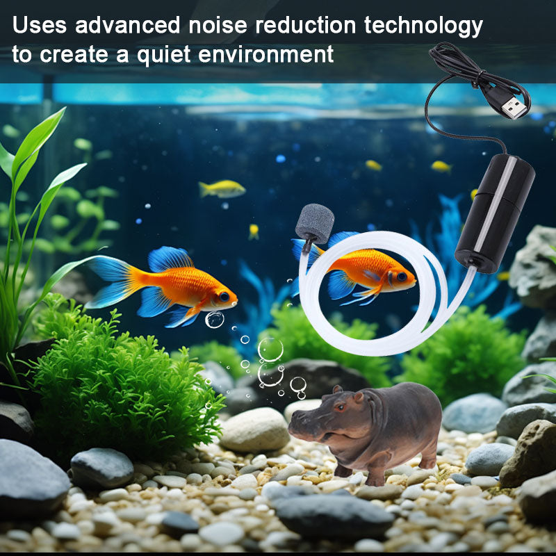 ⏰Wöchentliches Sonderangebot: 49 % Rabatt🦛Aquarium-Blasen-Flusspferd + Sauerstoffpump