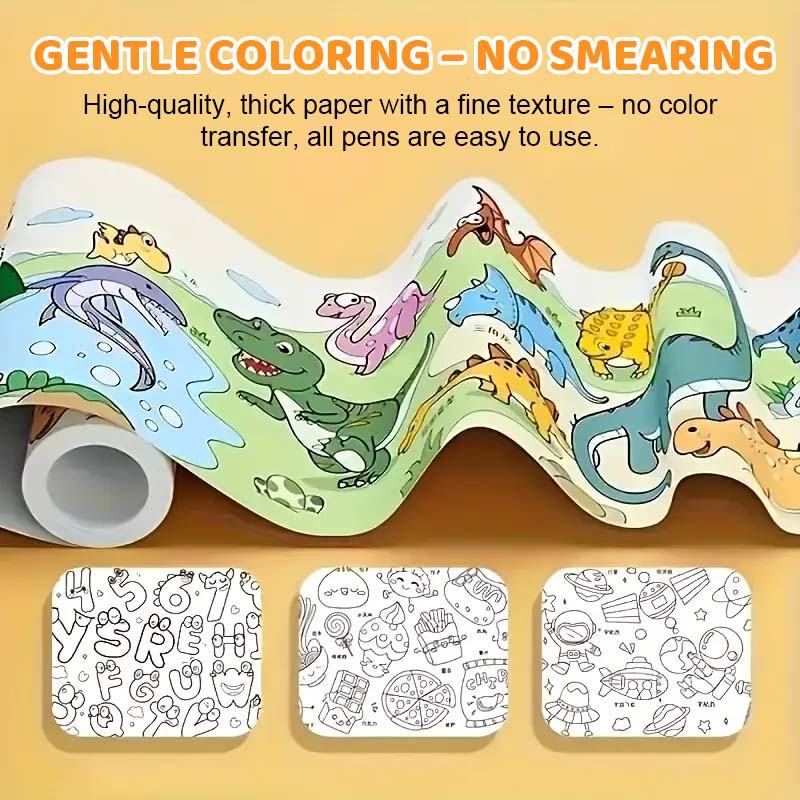 🌈Wandmontierte Graffiti-Rolle für Kinder🎨