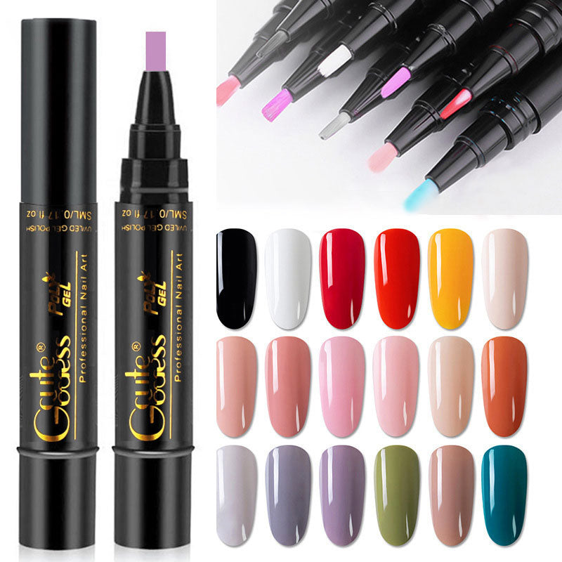 💅Ein-Schritt-Kleber Drei-in-Eins-Nagellack-Gelstift