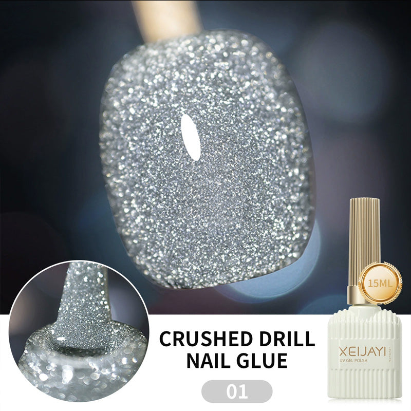 Glitzernagellack mit hoher Dichte