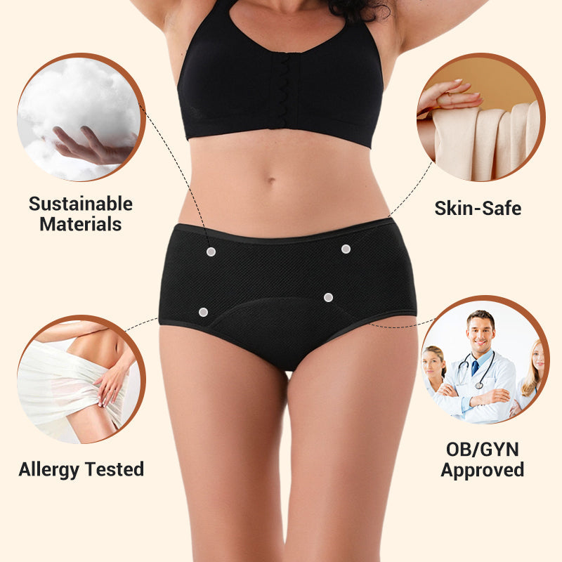 ⏰Wöchentliches Sonderangebot: 2 kaufen, 1 gratis dazu🔥2025 Auslaufsichere Höschen mit hoher Taille