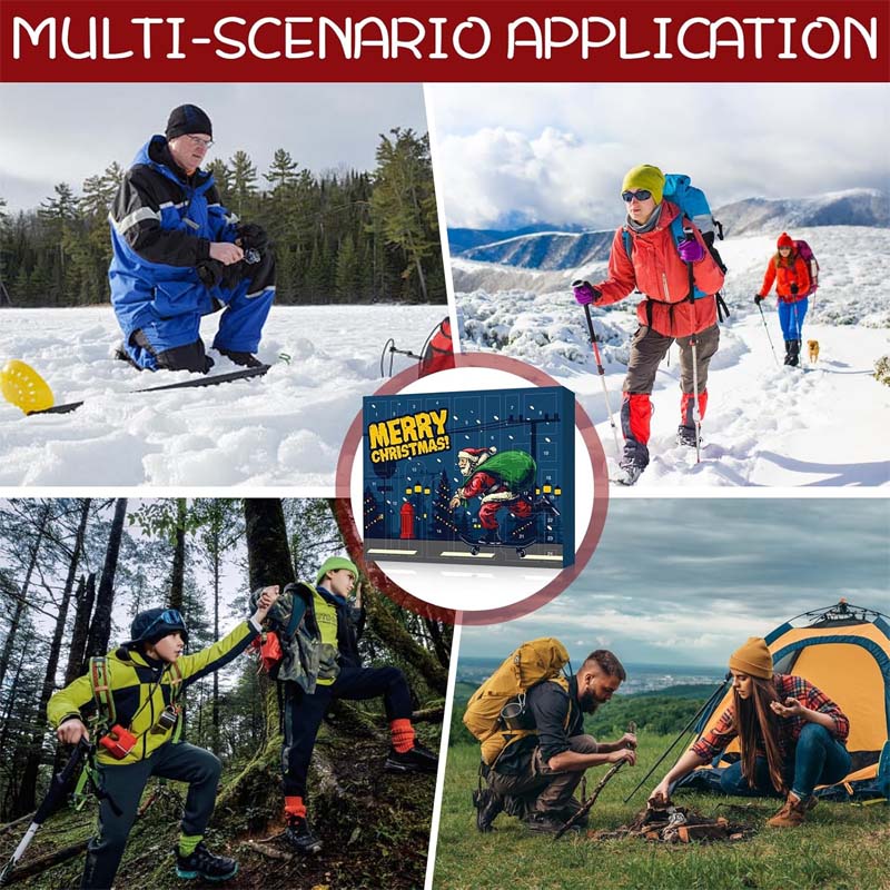 🎄2025 Überlebens-Kit-Adventskalender Outdoor Enthusiast Weihnachts Blind Box