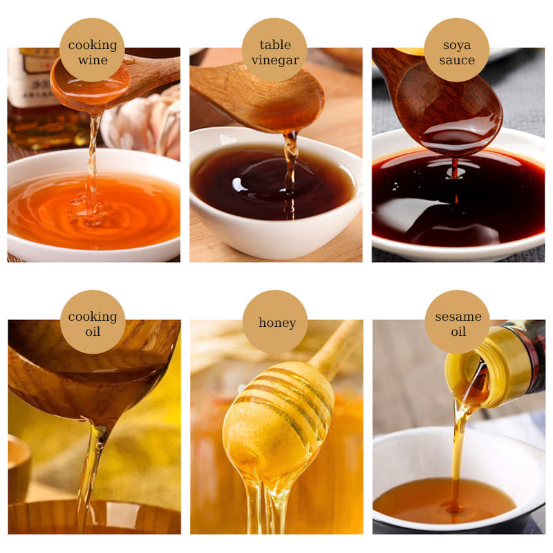 🌟 Double Layered Floating Glass Oil Bottle - Machen Sie das Kochen schöner und genießen Sie jeden Tropfen Gewürz! 🍶✨