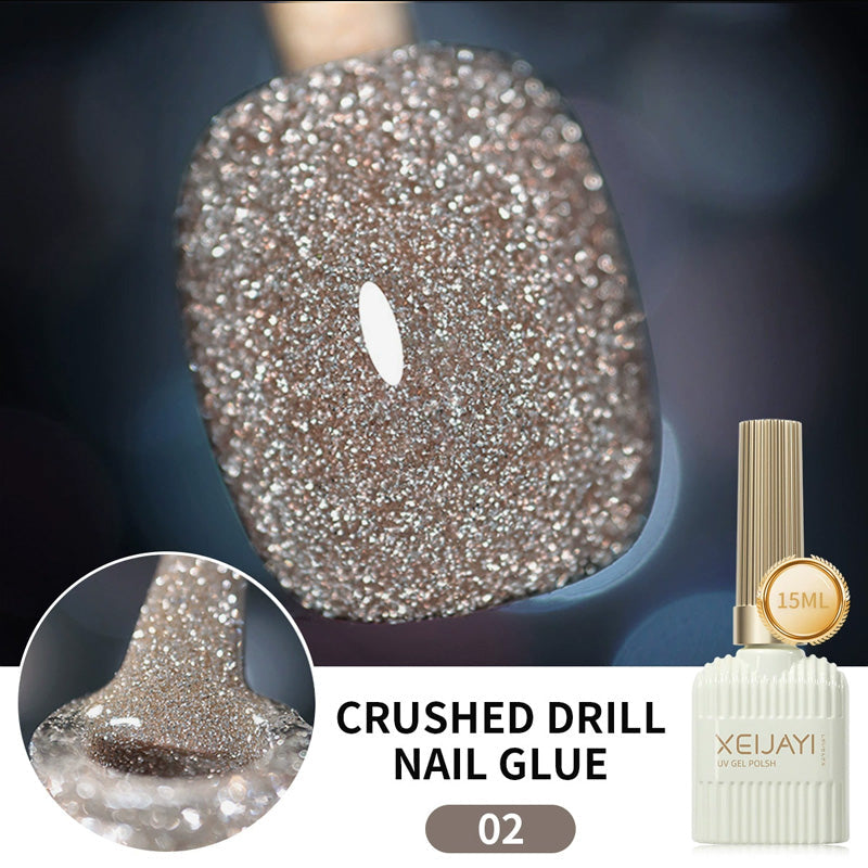 Glitzernagellack mit hoher Dichte