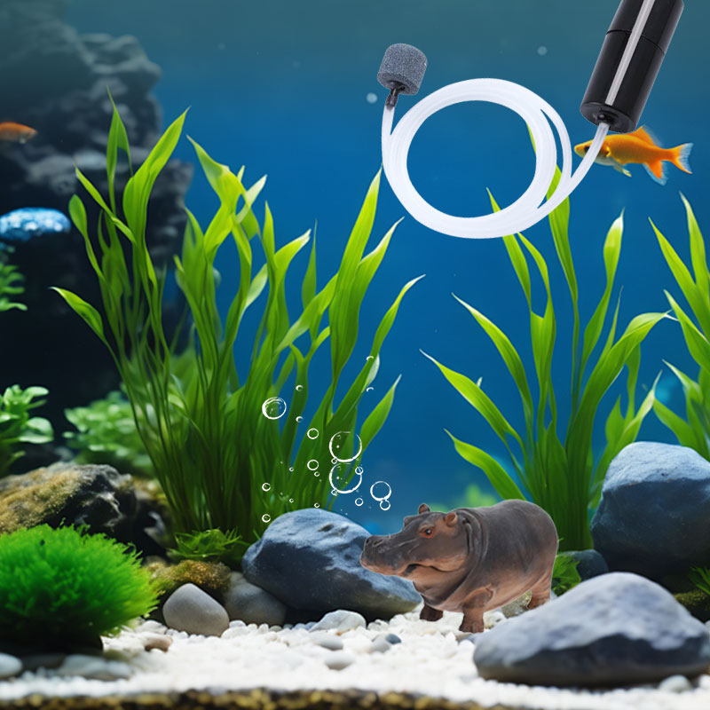 ⏰Wöchentliches Sonderangebot: 49 % Rabatt🦛Aquarium-Blasen-Flusspferd + Sauerstoffpump