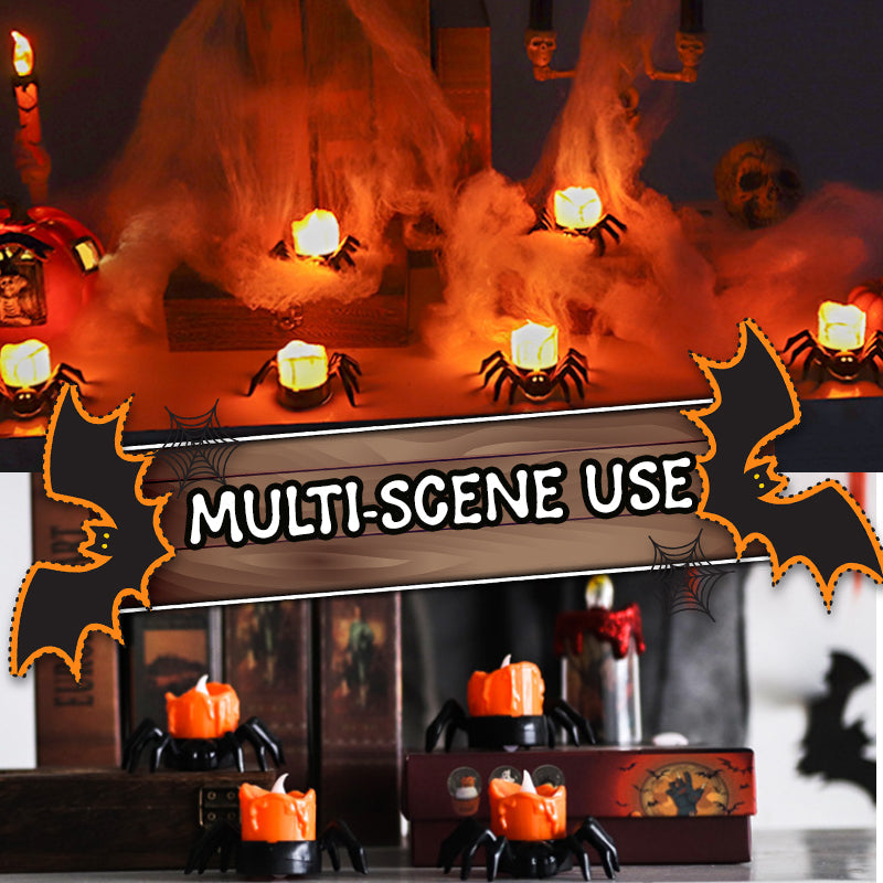 🎃Halloween-Dekoration Spinnenlichte🕷️