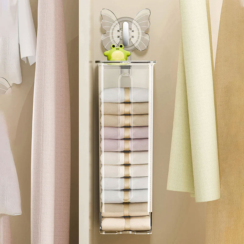 🦋 Schmetterlings-Saugbecher Unterwäsche Aufbewahrungsbox – Verleihe deinem Kleiderschrank ein neues Leben! 🌸