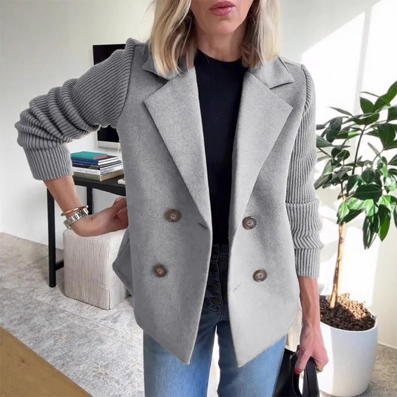 🍂Patchworkjacke Aus Wolle🧥