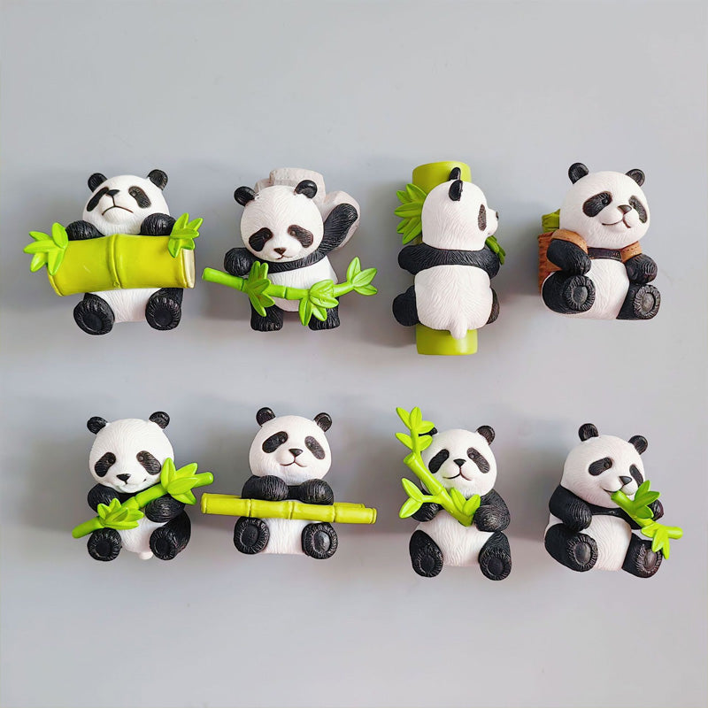 Kühlschrankmagnet mit 3D-Simulations-Panda