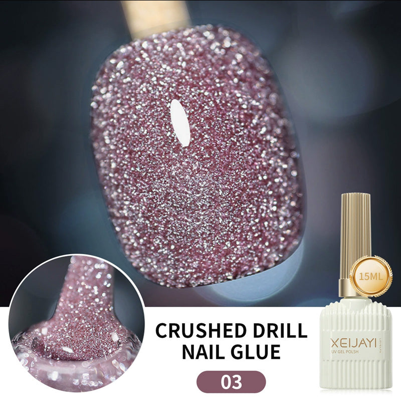 Glitzernagellack mit hoher Dichte