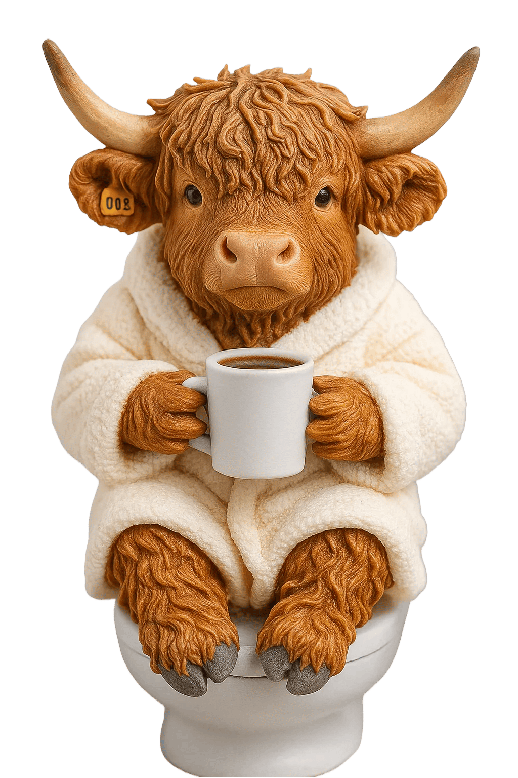 🐮Highland Cow Adventskalender 2025🎄 - 3D handgefertigte Highland Cow Puppe (24 Stück)