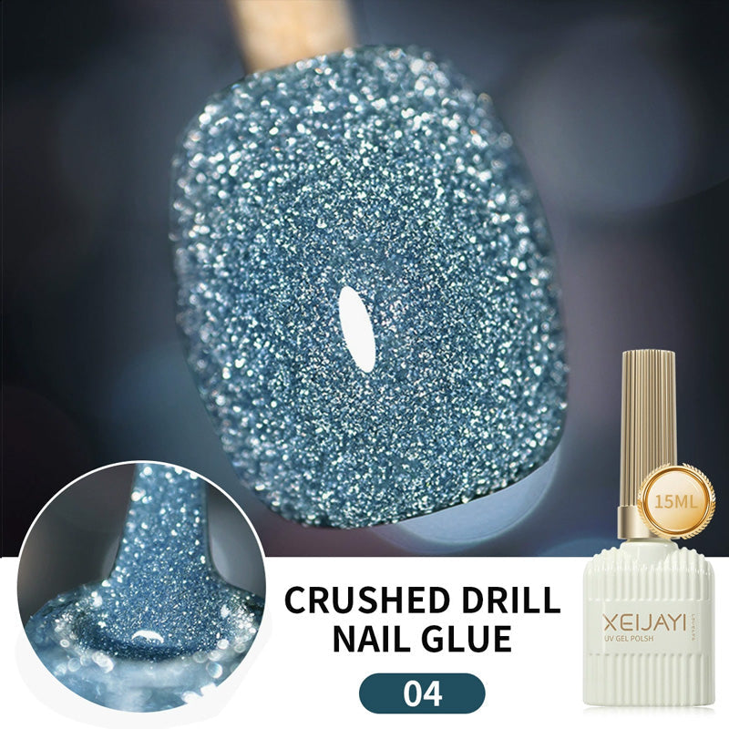Glitzernagellack mit hoher Dichte